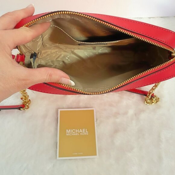 Michael Kors Pink Jet Set Small Crossbody Bag NWT - Picture 8 of 9